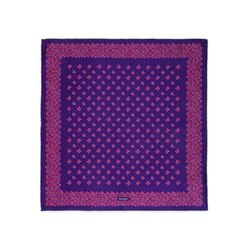 Hand printed silk handkerchief Colour: FZSR8_4D Size: One Size