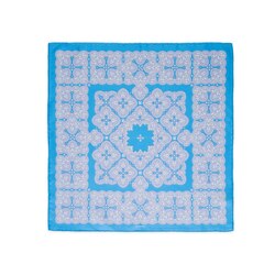 Hand printed silk handkerchief Colour: FZSR8_10A Size: One Size