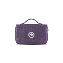 Handmade crocodile travel wallet Colour: 4007 Size: One Size