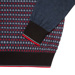 Jacquard knit zip polo Colour: F20160_3131 Size: 56