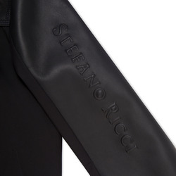 Blouson in seta e pelle d’agnello, con cappuccio Colore: N999 Taglia: 14