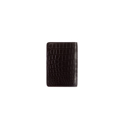 MATTED CROCODILE PASSPORT HOLDER Colour: M019 Size: One Size