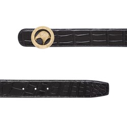 Diamante crocodile leather belt Colour: N999 Size: 105