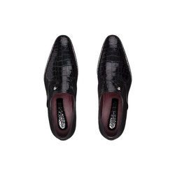 Diamante crocodile slip-on Oxford shoes Colour: N999 Size: 10