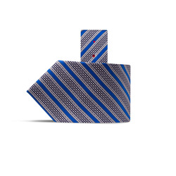 Luxury hand printed silk tie Colour: 37015_003 Size: One Size