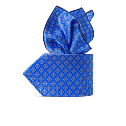 Luxury hand printed silk tie set Colour: 37007_003 Size: One Size