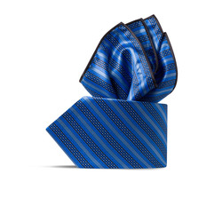 Luxury hand printed silk tie set Colour: 37015_013 Size: One Size