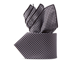 Комплект: галстук и платок-паше из шелка с принтом ручной работы цвет: 37043_007 Размер: One Size