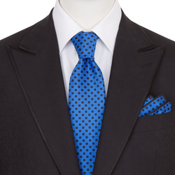 奢华手工印制真丝领带套装 颜色: 37003_001 尺寸: One Size