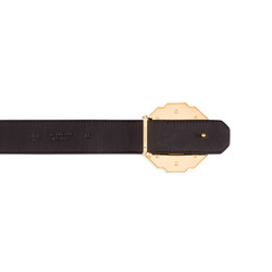 Shape leather belt Louis Vuitton Brown size 90 cm in Leather