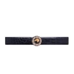 MATTED CROCODILE LEATHER BELT Colour: B063 Size: 110