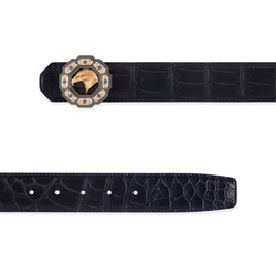 MATTED CROCODILE LEATHER BELT Colour: B063 Size: 110