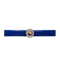 MATTED CROCODILE LEATHER BELT Colour: B072 Size: 95