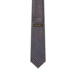 HAND PRINTED SILK TIE Colour: 41036_005 Size: One Size