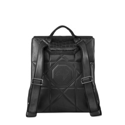 CALFSKIN AND MATTED CROCODILE BACKPACK Colour: N999 Size: One Size