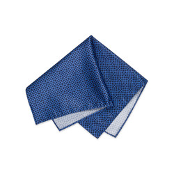Комплект: галстук и платок-паше из шелка с принтом ручной работы цвет: 43026_002 Размер: One Size