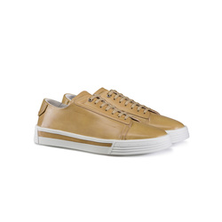CALFSKIN LEATHER SNEAKERS Colour: Y024 Size: 5