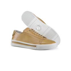 CALFSKIN LEATHER SNEAKERS Colour: Y024 Size: 5