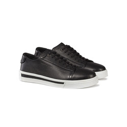 CALFSKIN LEATHER SNEAKERS Colour: N999 Size: 10