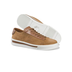 CALFSKIN LEATHER SNEAKERS Colour: M039 Size: 8
