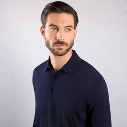 KNIT THREE-BUTTON POLO Colour: F22340_198 Size: 54