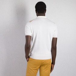 KNIT SHORT SLEEVE ZIP POLO Colour: F23176_3204 Size: 60