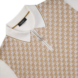 KNIT SHORT SLEEVE ZIP POLO Colour: F23176_3204 Size: 60