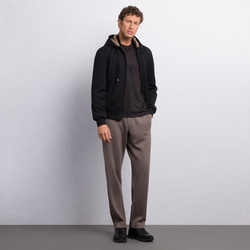ALPHA YARN CASHMERE HOODED BLOUSON Colour: MR01HA_0483 Size: 48
