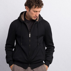 ALPHA YARN CASHMERE HOODED BLOUSON Colour: MR01HA_0483 Size: 48