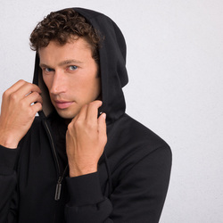ALPHA YARN CASHMERE HOODED BLOUSON Colour: MR01HA_0483 Size: 48