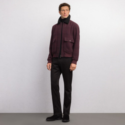 CASHMERE BLOUSON WITH SHEARLING COLLAR Colour: C117HA_0252 Size: 52