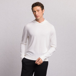 ALPHA YARN CASHMERE HOODED CREWNECK Colour: W24301_204 Size: 52