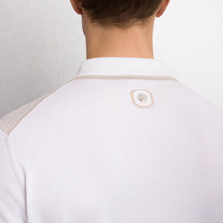 COTTON AND SILK KNIT ZIP POLO SHIRT Colour: F25225_3100 Size