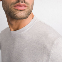 CASHMERE AND WOOL BLEND KNIT CREWNECK SWEATER Colour: W25150_1109 Size: 54
