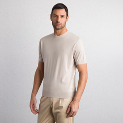 CASHMERE AND WOOL BLEND KNIT CREWNECK SWEATER Colour: W25150_206 Size: 52