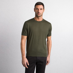 CASHMERE AND WOOL BLEND KNIT CREWNECK SWEATER Colour: W25150_328 Size: 54