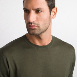 CASHMERE AND WOOL BLEND KNIT CREWNECK SWEATER Colour: W25150_328 Size: 54