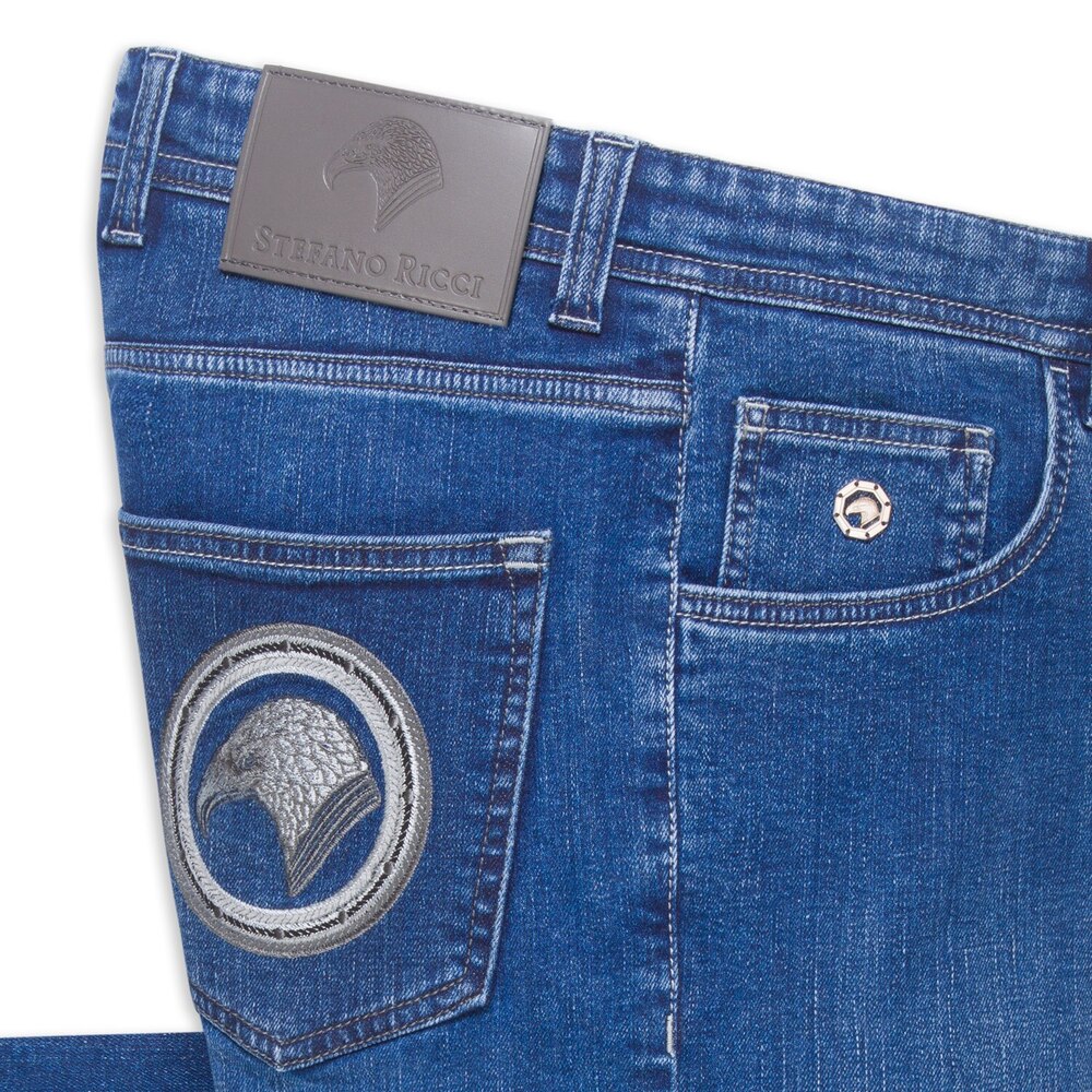 Slim Fit High Rise Jeans by STEFANO RICCI Shop Online