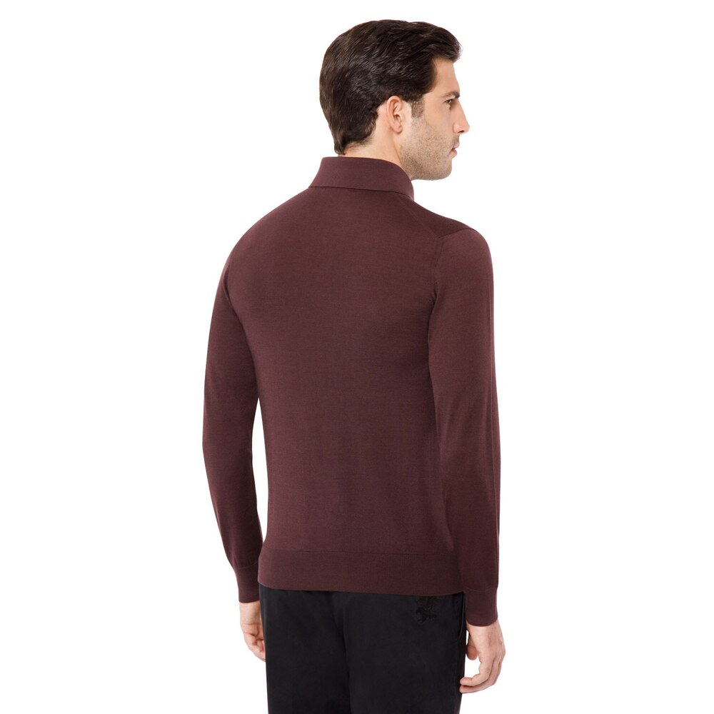 LONG SLEEVED THREE BUTTON POLO by STEFANO RICCI