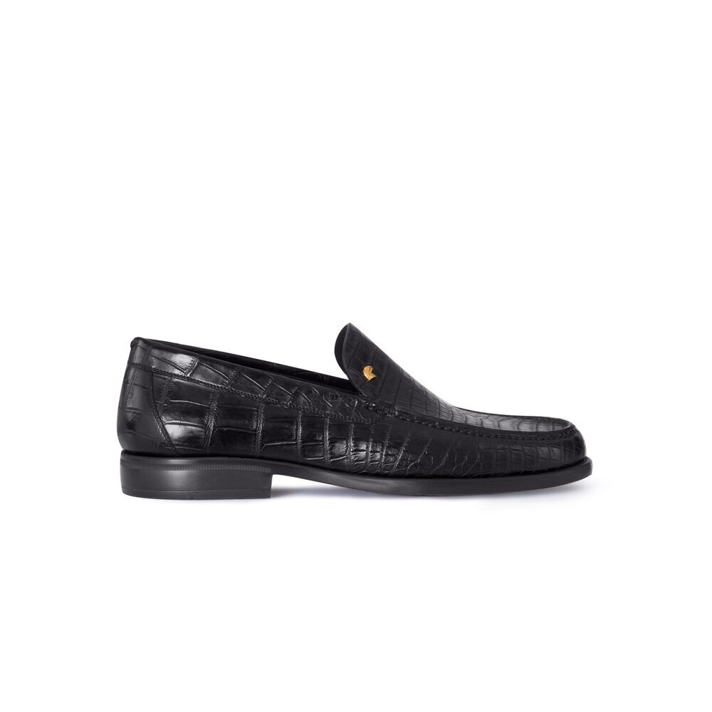 crocodile leather loafers