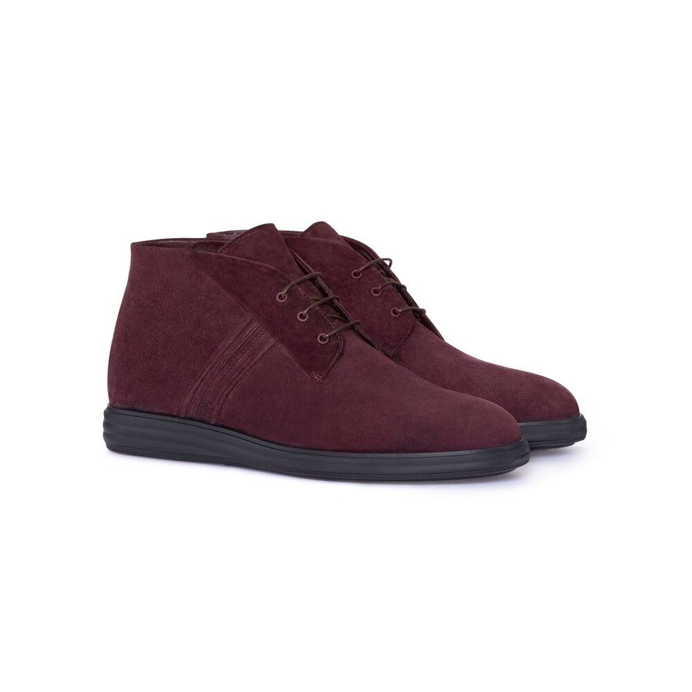 maroon chukka boots