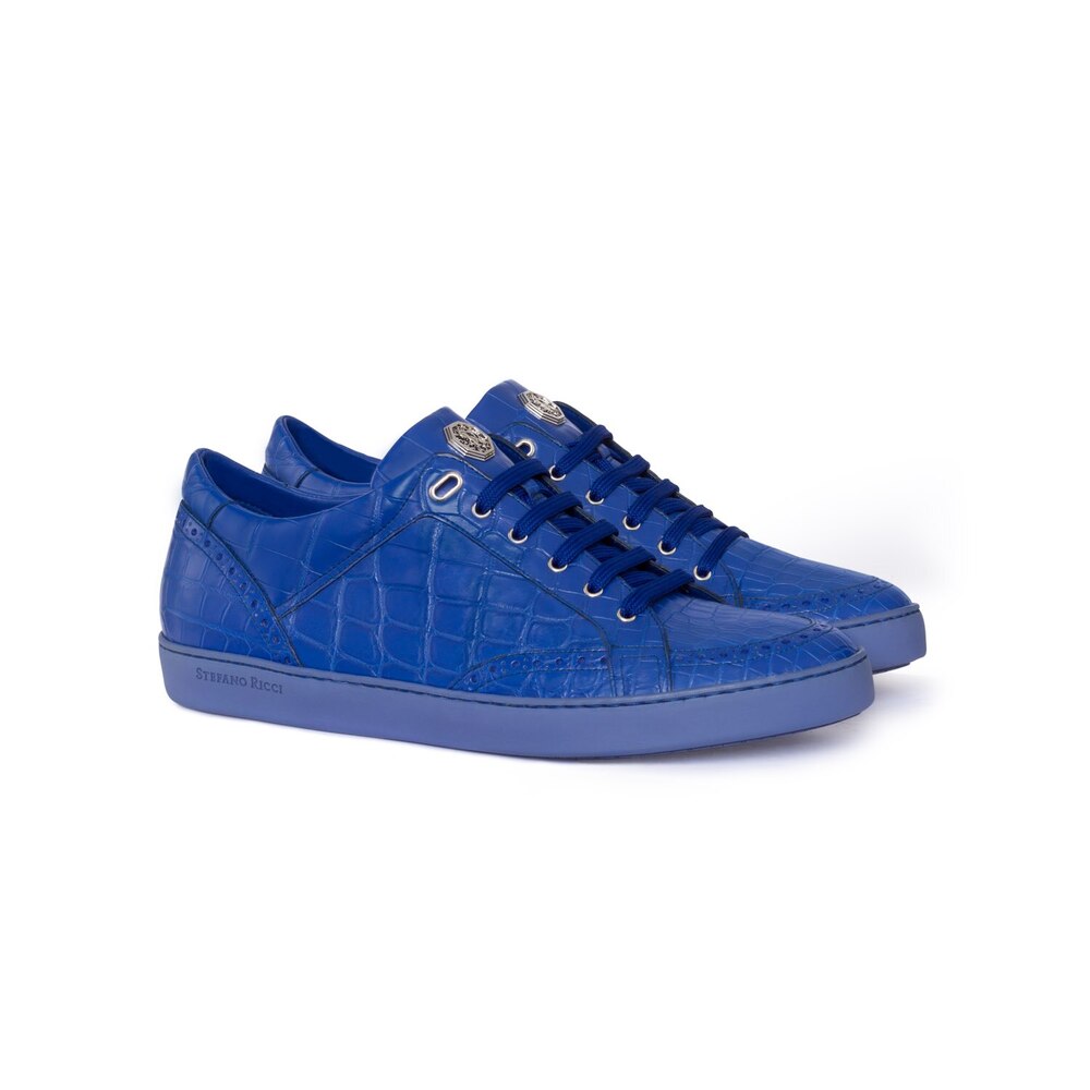 Matted Crocodile Leather Sneakers by STEFANO RICCI | Shop Online