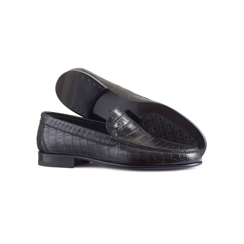 Matted Crocodile Leather Loafers by STEFANO RICCI | Shop Online
