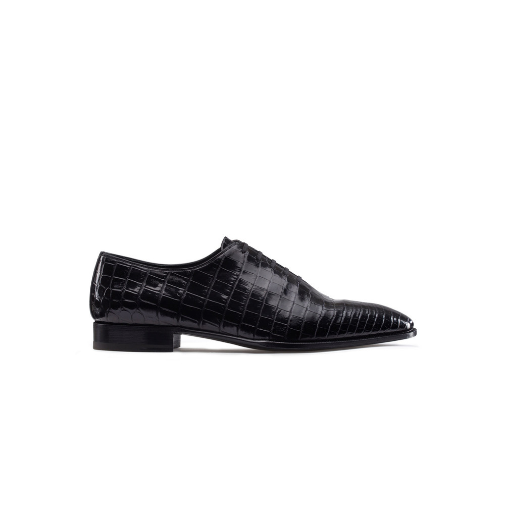 Diamante crocodile leather Oxford shoes Colour: N999 Size:  6½