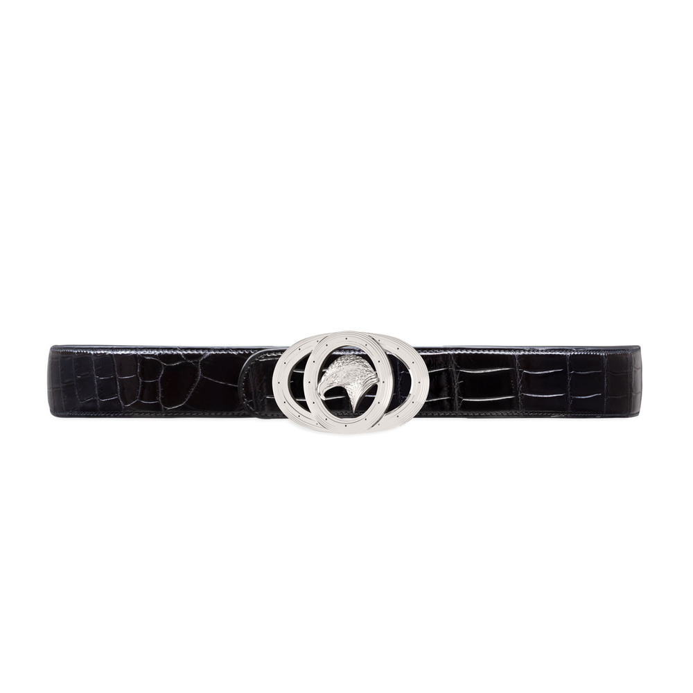 Handmade diamante crocodile leather belt by Stefano Ricci | Shop Online