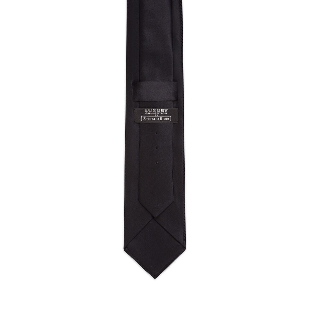 Stefano Ricci Pleated Silk Tie Red Black Geometric Design Sale