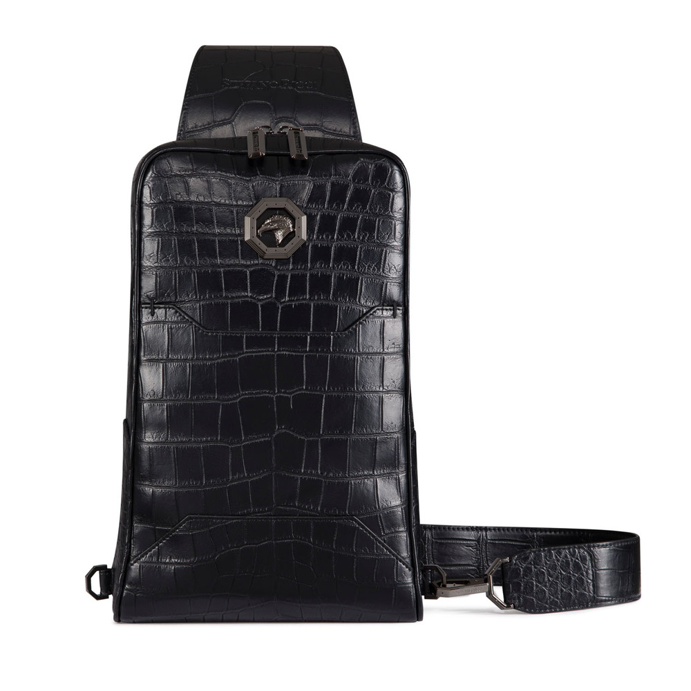 Handmade Crocodile Leather Business Bag by STEFANO RICCI