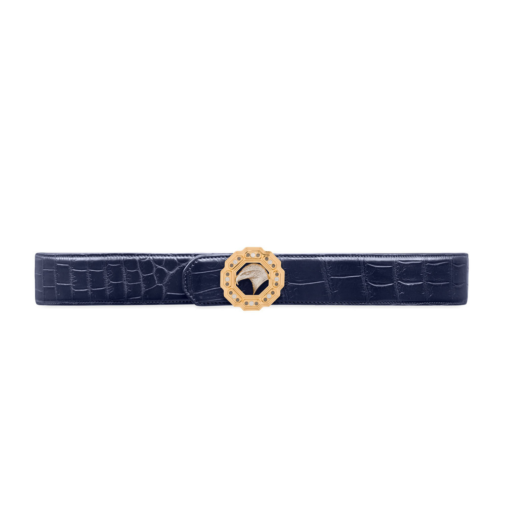 Handmade matted crocodile belt by STEFANO RICCI | Shop Online