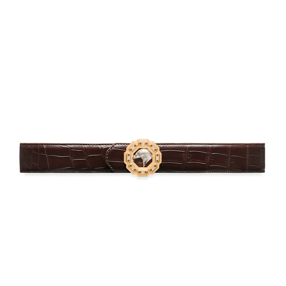 Matted crocodile leather belt by STEFANO RICCI | Shop Online