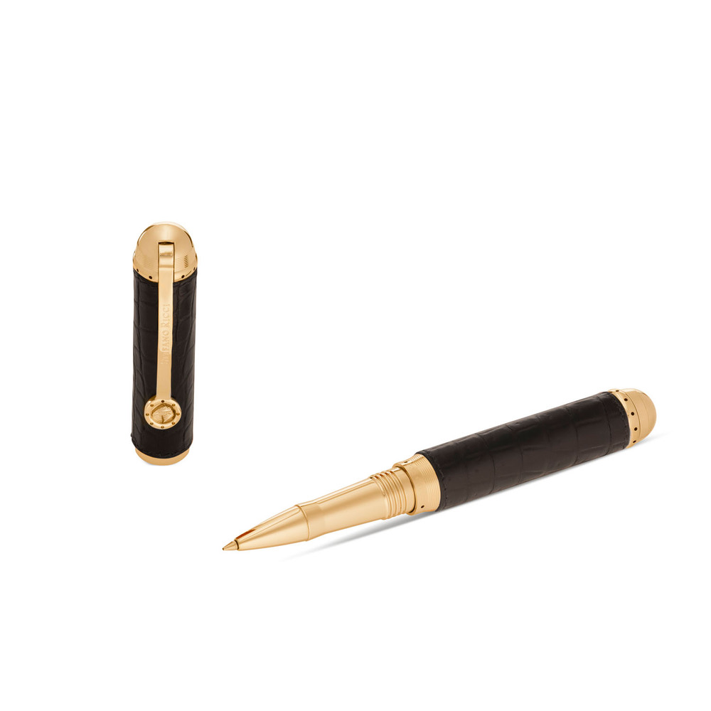 Crocodile leather rollerball pen by STEFANO RICCI | Shop Online
